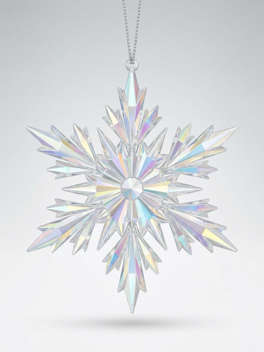 Vintage Large 4” Snowflake Ornament Christmas Tree Decoration